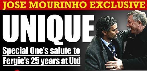 Mourinho lasa orice aroganta pentru un mare rival: Sir Alex e unic! Declaratia SUPERBA despre antrenorul pe care toata lumea crede ca il va inlocui: