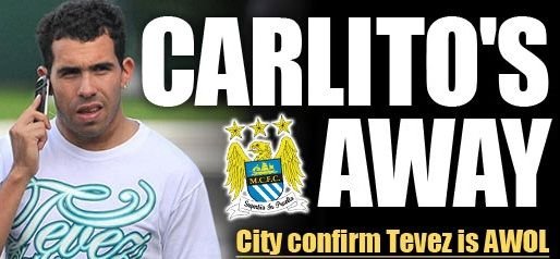ALARMA la City: Tevez a disparut! Seicii pregatesc o noua amenda record in fotbal