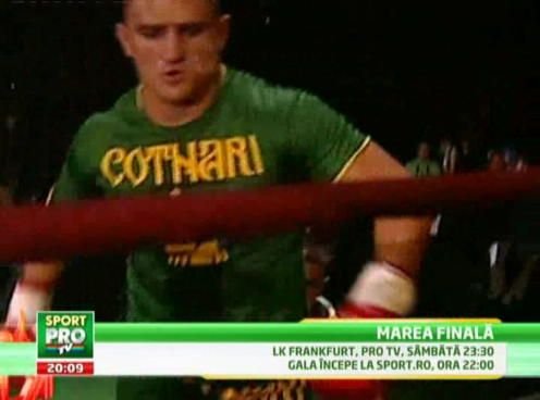 Morosanu urca in ring cu ochiul vanat: Femeia m-a pus la punct