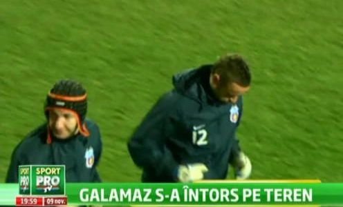 Galamaz a rezistat doar 4 minute cu CASCA! A renuntat la ea! Cum a incercat arbitrul sa il protejeze!
