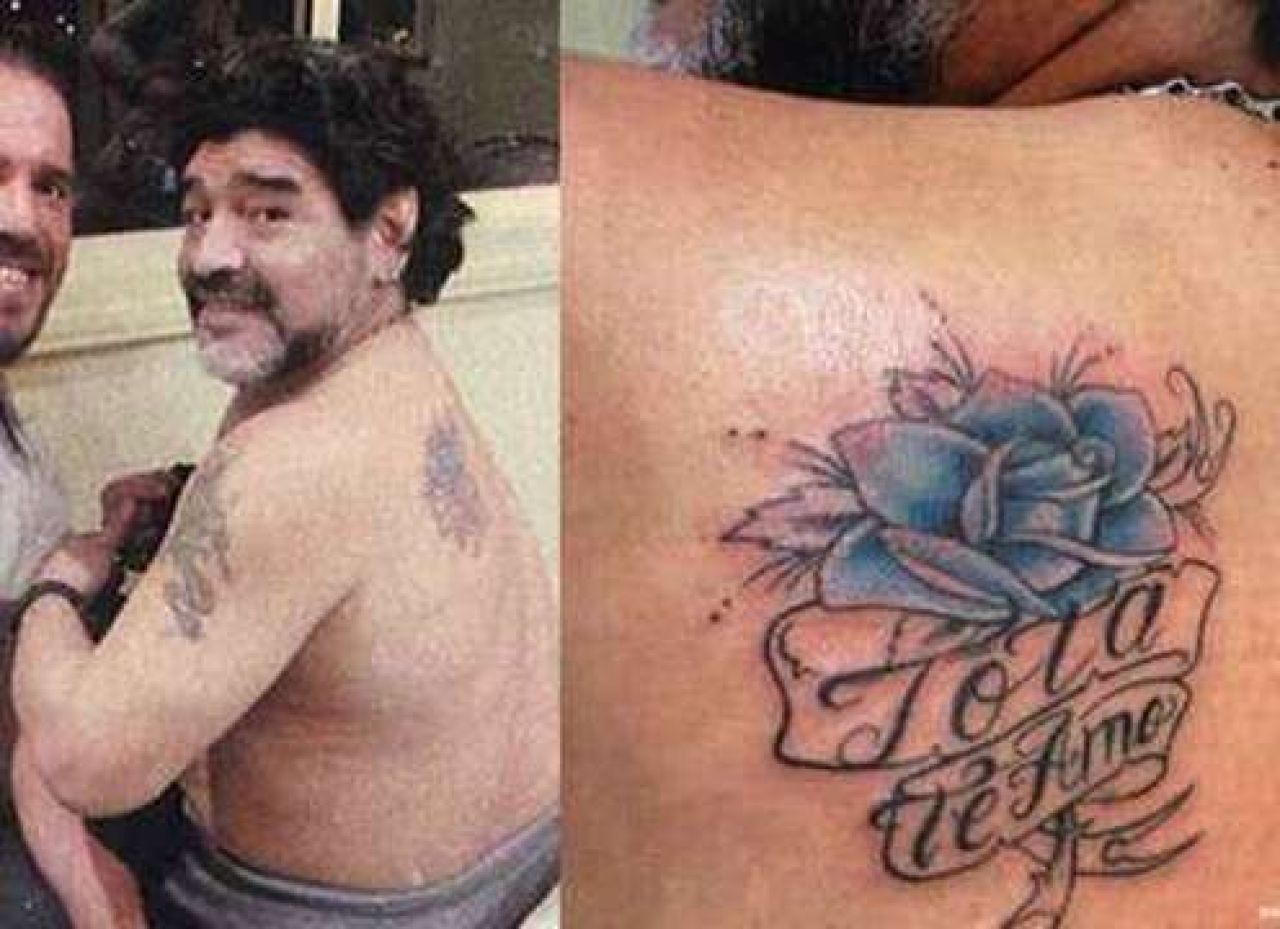 Lacrimi si suspine din partea celui mai mare fotbalist din istorie! Daca stia prin ce trece, Olaroiu nu mai sarea sa il bata! Ce TATUAJ si-a facut Maradona:_3
