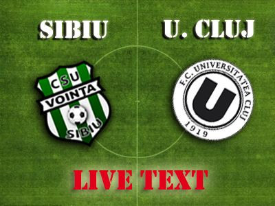 U Cluj pierde contactul cu Rapid, CFR si Dinamo! Vointa Sibiu 0-0 U Cluj!