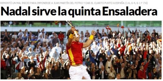 Spania, din nou REGINA LUMII! A castigat Cupa Davis dupa ce Nadal l-a zdrobit pe Del Potro