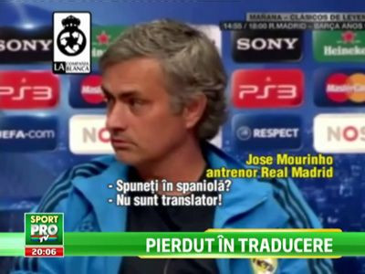 VIDEO! Mourinho a reusit faza zilei inainte de meciul de Liga! Ce i-a facut translatorului cand a gresit traducerea :)