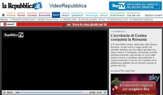 Italia si Franta, cu ochii pe Mihai Costea, dupa super golul cu CFR! Vezi ce scrie presa din Europa despre 