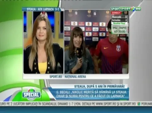 "Abia asteptam sa sarbatorim la Universitate cu suporterii! DANKE SCHANKE!" :) Dodel Tanase a fost cel mai fericit dupa meci: