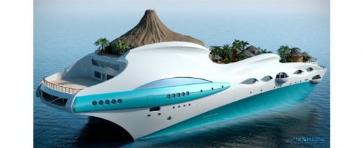 FOTO FABULOS! Abramovic si seicii arabi se bat pe bijuteria asta de 230 mil. euro! Cum arata YACHTUL cu propriul vulcan, cascada si plaja tropicala!_11