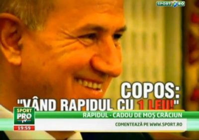 Copos si-a anuntat plecarea de la Rapid, nimeni nu-l crede: Nu va pleca niciodata! De ce e aproape imposibil sa se gaseasca cumparator: