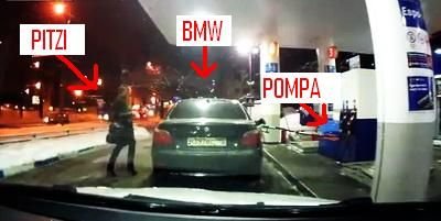 VIDEO: O piti 100%&nbsp;face ravagii in benzinarie&nbsp;cu un&nbsp;BMW Seria 5&nbsp;!
