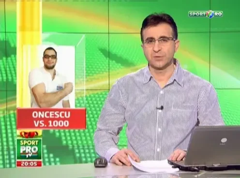 Asta e cea mai NEBUNA idee in 2012: Oncescu vrea sa bata 1000 de oameni la skandenberg! A invins moartea si a scapat de orice frica