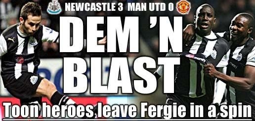 VIDEO: Doua super reusite si un autogol de tot rasul! United, distrusa de Newcastle cu 3-0 in primul meci din 2012!