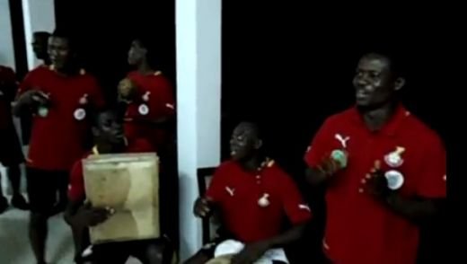 VIDEO NEBUN! Nationala Ghana a petrecut inaintea meciului cu Botswana! Atmosfera de trib african :))