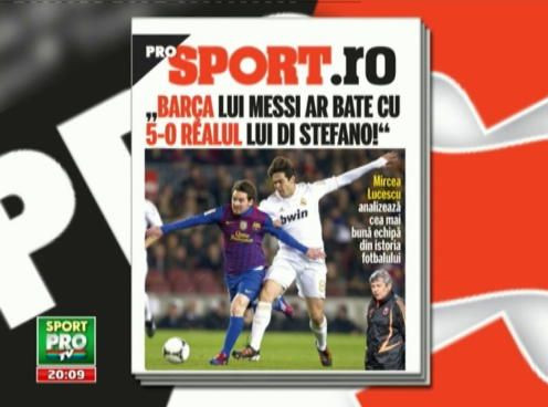 Citeste vineri in ProSport: Mircea Lucescu explica de ce Barca de azi e cea mai mare echipa din istorie!
