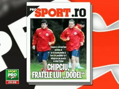 Miercuri in Pro Sport: Tanase il creste pe DIAMANTUL Chipciu! Prietenia de milioane de la Steaua
