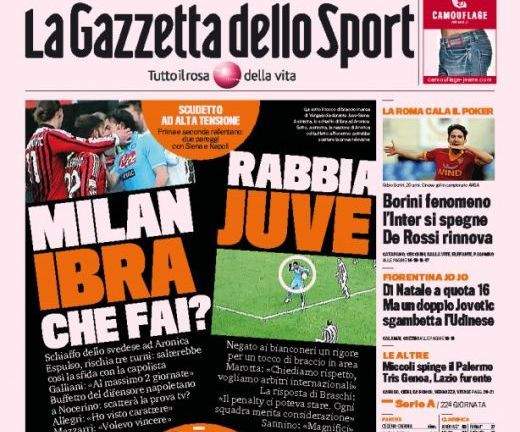 Scandal monstru in Italia: Juve cere arbitri straini dupa o decizie penibila, Milan vrea ca Ibrahimovic sa fie iertat dupa ce si-a batut un adversar