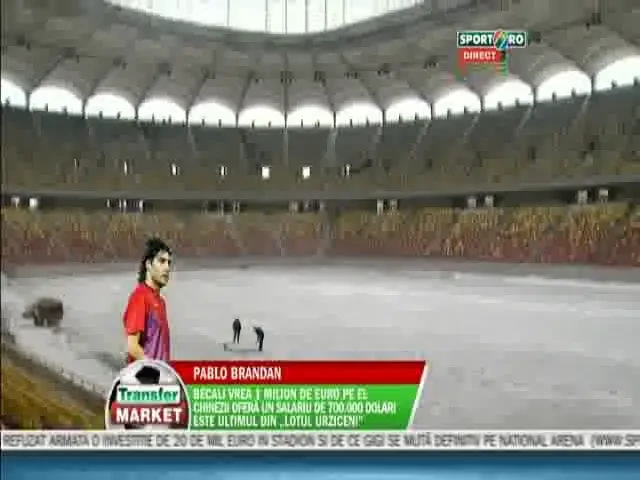 VIDEO: Dupa cod portocaliu, urmeaza cod ros-albastru: National Arena e sub zapezi! Cum arata cu o saptamana inainte de Steaua - Twente