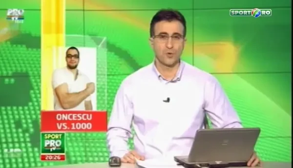 Oncescu se pregateste sa doboare un record mondial! Oncescu vs. 1000 e LIVE VIDEO pe Sport.ro si Voyo.ro!