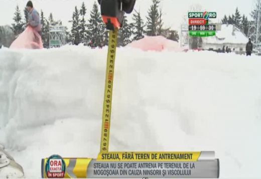 VIDEO: Conditii CRIMINALE de antrenament pentru Steaua inainte de meciul Twente: -11 grade, zapada cat gardul si gazon inghetat