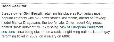 Cel mai tare ziar din Anglia deschide ziua cu Gigi NEWS: E cel mai indolent om din Europa, dar a ajuns mai tare ca vedetele Playboy :))