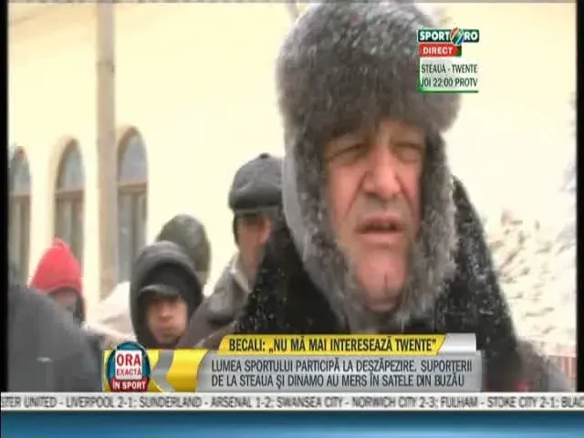 Gerul, viscolul si zapada nu il sperie pe Becali! Patronul Stelei nu pleaca acasa pana nu salveaza toti localnicii din Vrancea!