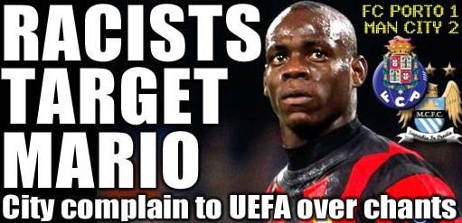 SCANDAL de rasism in Europa League! Man City a facut plangere la UEFA dupa ce Balotelli a fost umilit de suporterii adversi! Ce i-au facut fanii lui Porto: