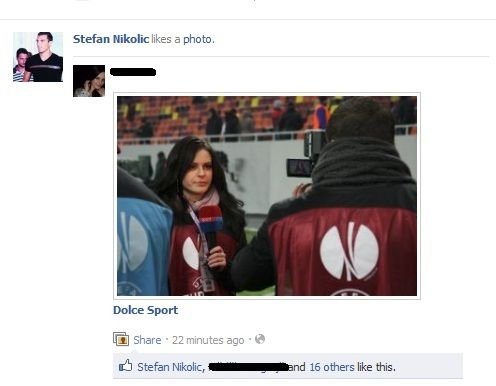 FOTO: Asta e cea mai tare! Ce facea Nikolici pe Facebook in timp ce Steaua avea meci la Mogosoaia: