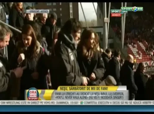 VIDEO: Imaginile care vindeca de orice boala! Nesu, in tribune la Utrecht 3-0 AZ! Mesajul fostului stelist pentru tatal sau: