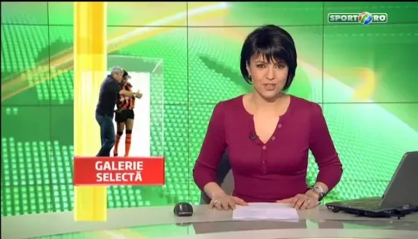 Rat si Mircea Lucescu sunt chemati sa o sustinta pe cea mai sexy cantareata din Ucraina! Gaitana a compus imnul Sahtiorului! VIDEO