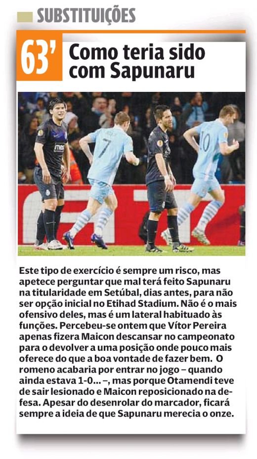 Sapunaru a ajuns subiect de CEARTA la Porto dupa umilinta cu Manchester City din Europa League