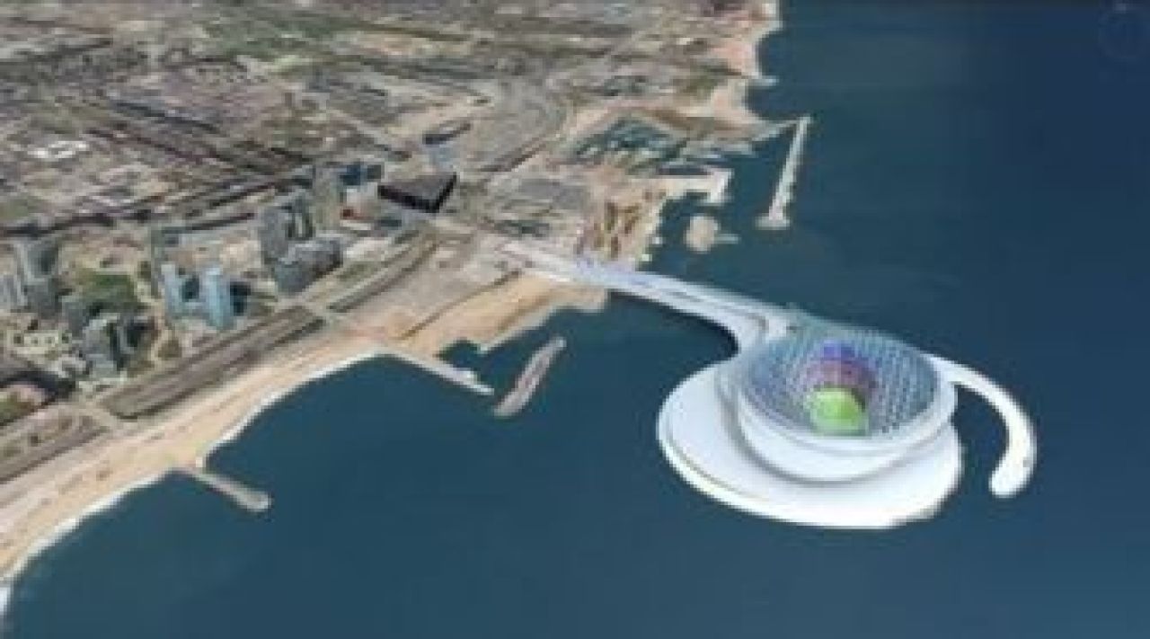 ADIO Camp Nou! Sefii Barcei vor un alt stadion! Cum arata arena EXTRATERESTRA pe mare visata de catalani:_9