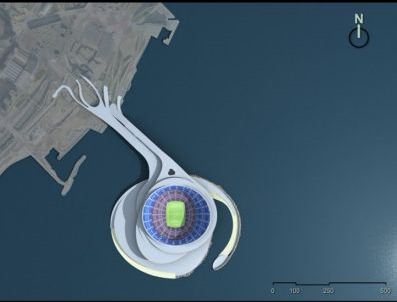 ADIO Camp Nou! Sefii Barcei vor un alt stadion! Cum arata arena EXTRATERESTRA pe mare visata de catalani:_10