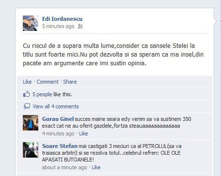 LOVITURA sub centura pentru Becali! Stelistii nu cred in titlu! Cine ii da peste nas lui Gigi si INGROAPA sansele Stelei de a deveni campioana:
