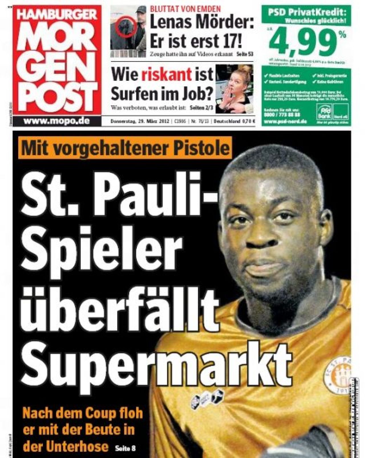 Cel mai PROST HOT de pe planeta e fotbalist :)) A jefuit un supermarket, a fugit cu banii in chiloti, dar a uitat PISTOLUL in magazin! Risca 5 ani de parnaie_1