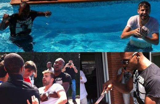 Barcelona danseaza, Barcelona se distreaza :) Jucatorii au dat o petrecere surpriza acasa la Abidal! Cand va fi operat francezul: