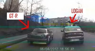 VIDEO: Liniuta intre Dacia si Nissan GT-R :)) Loganul castiga dramatic la final!