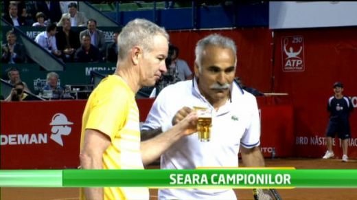 VIDEO McEnroe, Nastase, Bahrami si Pavel au facut super SHOW! Vezi cele mai tari momente!