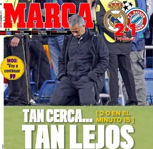 Adio Munchen, ne vedem la Bucuresti! Mourinho, in genunchi pe prima pagina din Marca! Trei asemanari FATALE care au scos Barca si Real din Liga!
