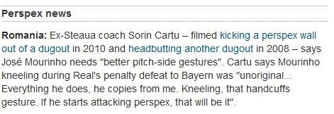 GENIAL! Un fost antrenor al Stelei anunta ca Mourinho l-a copiat fara rusine! Nici macar nu e original cand sta in genunchi pe teren