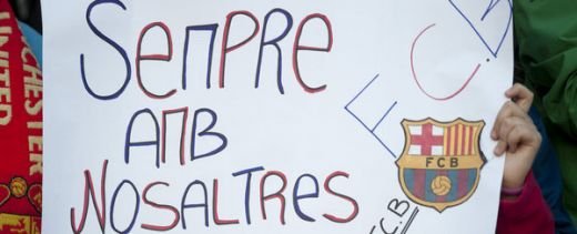 Bannerele care l-au emotionat pe Guardiola: Parca n-ar mai vrea sa mai plece de la Barcelona! Vezi ce i-au scris fanii:
