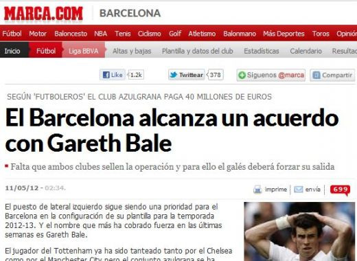 BOMBA! Barca a dat lovitura! Spaniolii anunta ca s-a ajuns la un acord pentru transferul lui Gareth Bale! Cat ii va costa afacerea verii: