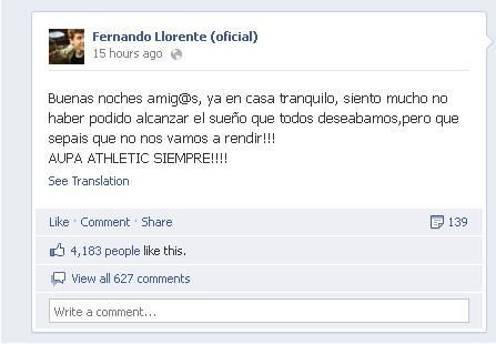 A fost INEXISTENT pe National Arena dar soarta ii mai ofera o sansa! Cum spera Llorente sa-si ia adio de la fanii lui Bilbao :