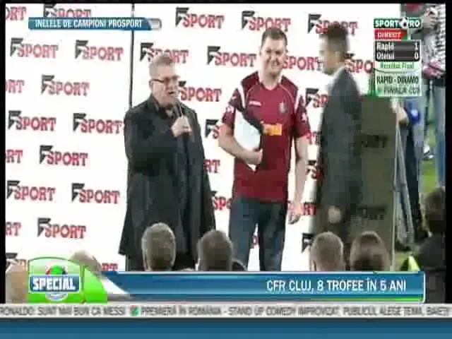 ACUM LIVE VIDEO Campionii primesc INELELE ProSport! Vezi aici festivitatea de la Cluj!