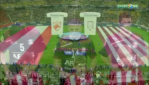 SUPER Coregrafii Dinamo si Rapid! Momentul in care 20 de mil de romani s-au ridicat in picioare sa cante IMNUL! IMAGINI GENIALE