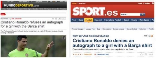 Cel mai MIZERABIL gest pe care l-ar putea face un fotbalist! Cristiano Ronaldo, acuzat ca a facut o fetita de 10 ani sa planga! Gestul pentru care nu exista nicio scuza: