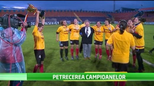 VIDEO Un nou titlu la Cluj! Cum au sarbatorit fetele de la Olimpia dupa victoria cu Targu Mures!