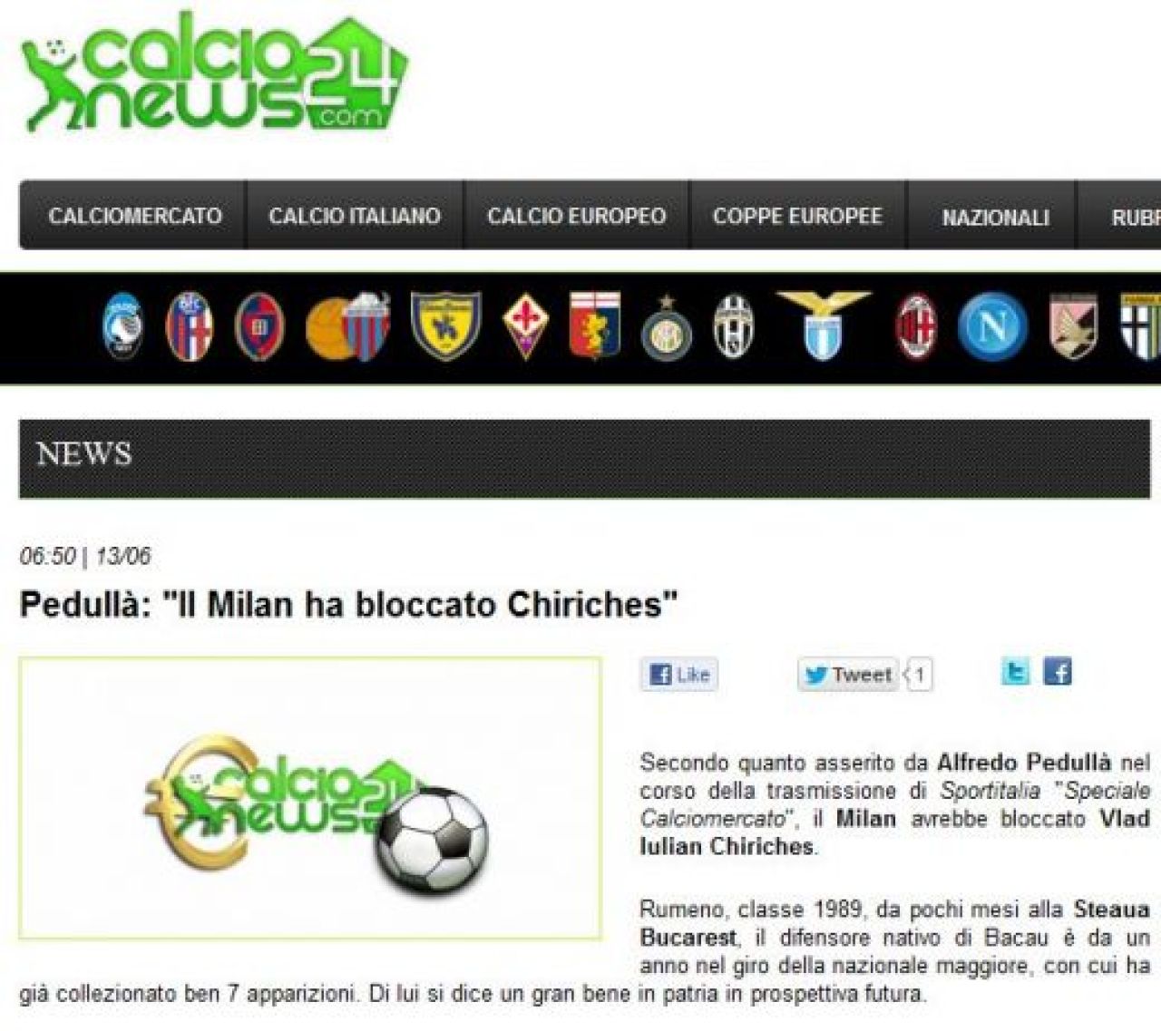 BOMBA DECENIULUI in fotbalul romanesc! Chiriches, in locul lui Thiago Silva la AC Milan! Cate milioane ofera italienii si cate vrea Steaua:_1