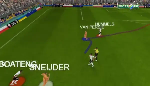 SINGURA faza de fotbal total a Olandei! ZEUL Van Persie a dat un super GOL cu Germania! VIDEO 3D