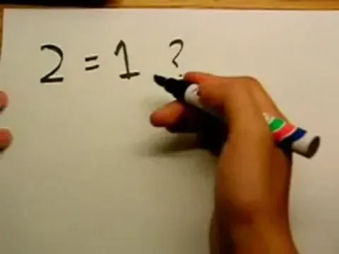 Matematica pe care o stii tu e istorie: 2 egal 1! O demonstratie IN-CRE-DI-BI-LA! Cum o contrazici?