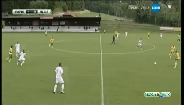 Golul anulat Zilinei pentru offside. La 1-0 pentru Rapid