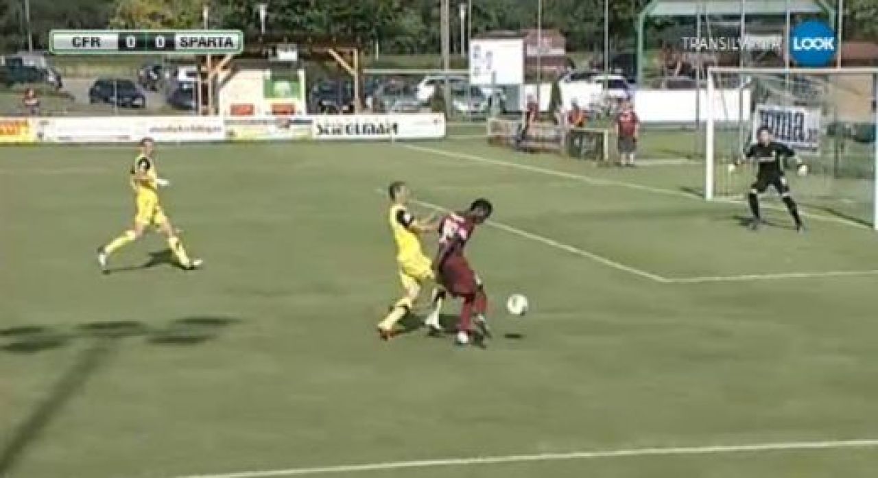 VIDEO | Campioana Romaniei, DISTRUSA de un SUPER gol! Kapetanos a dat bara din 3 metri! CFR Cluj 0-1 Sparta Praga!_7